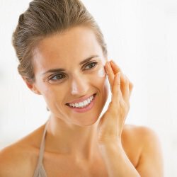 Woman smiling