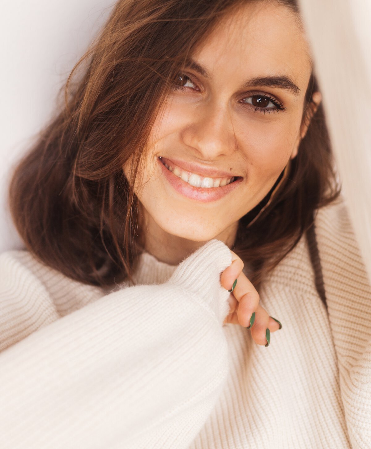 Smiling brunette