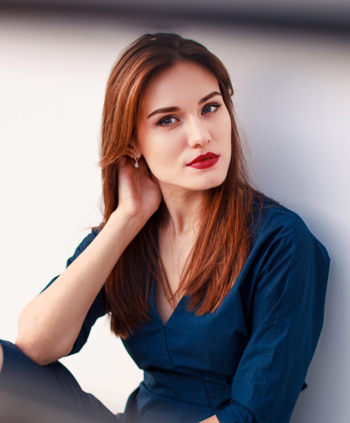New Jersey facials model with red hair