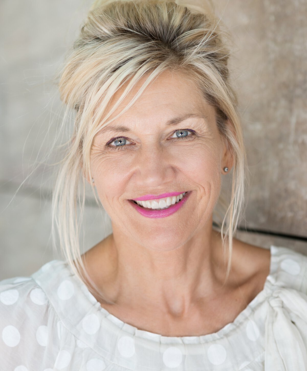 Smiling middle-aged woman