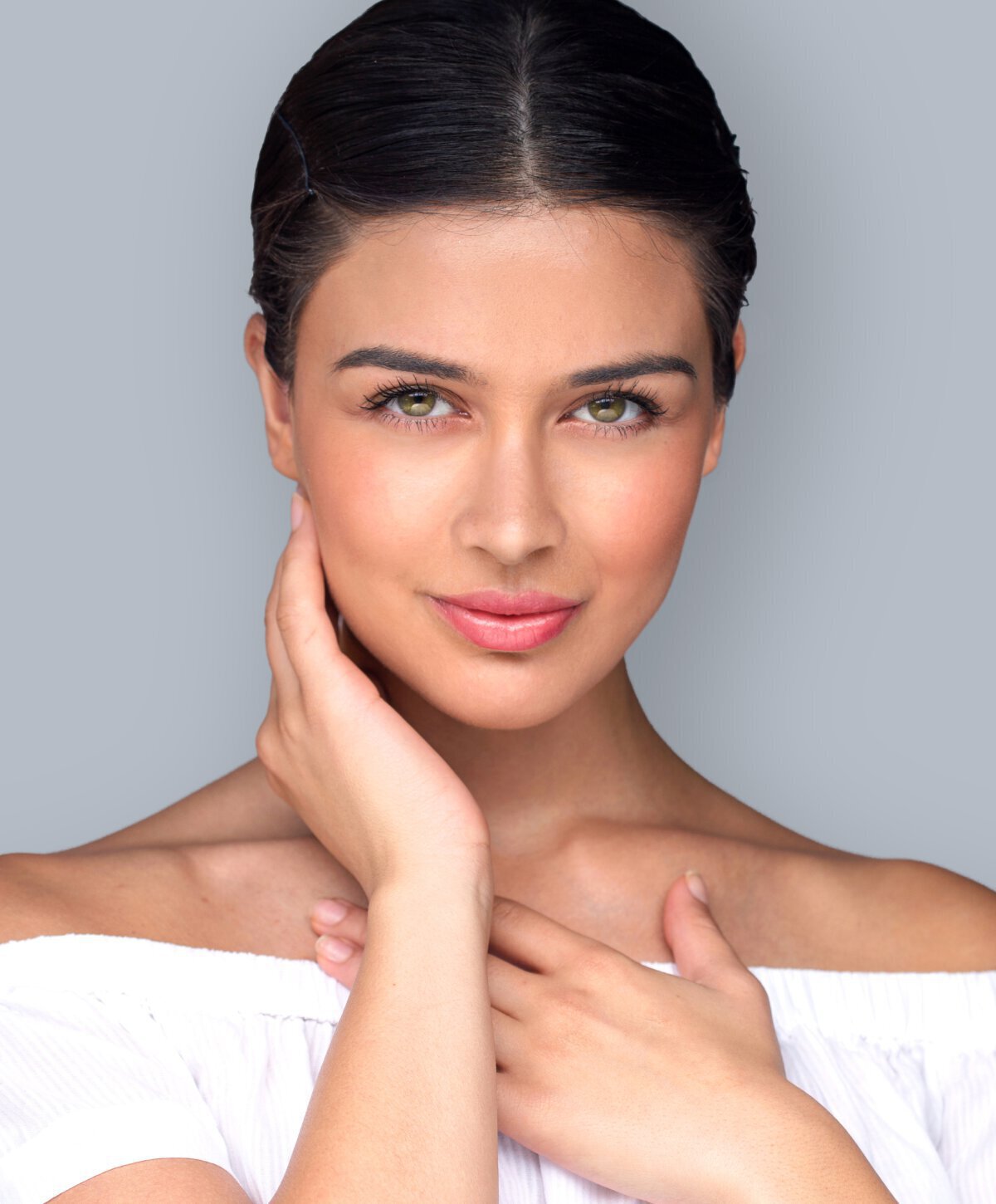 New Jersey Restylane model with dark hair