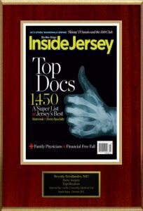 Inside Jersey Top Doctors award