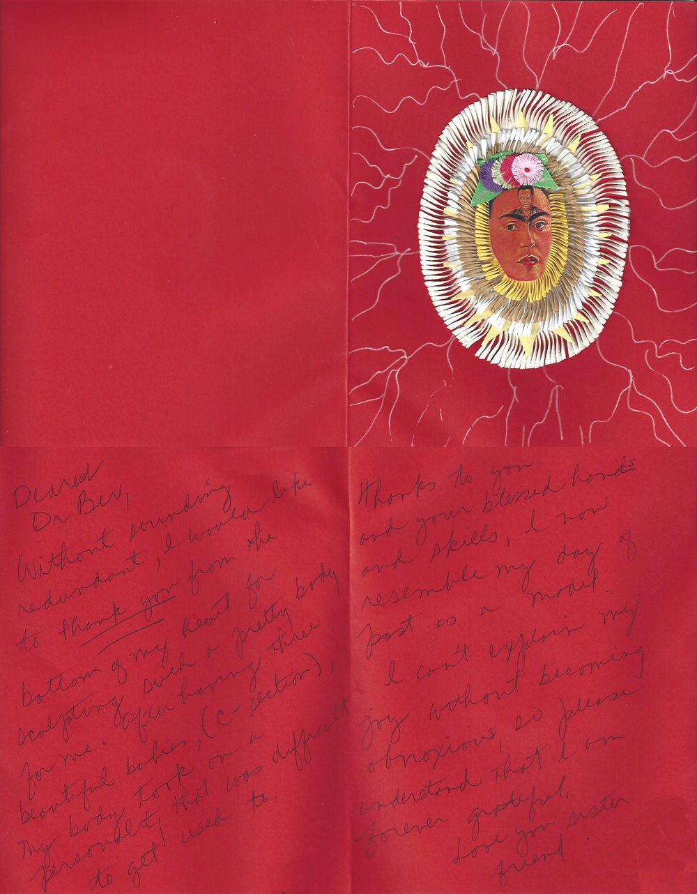 Hand written patient testimonial 2