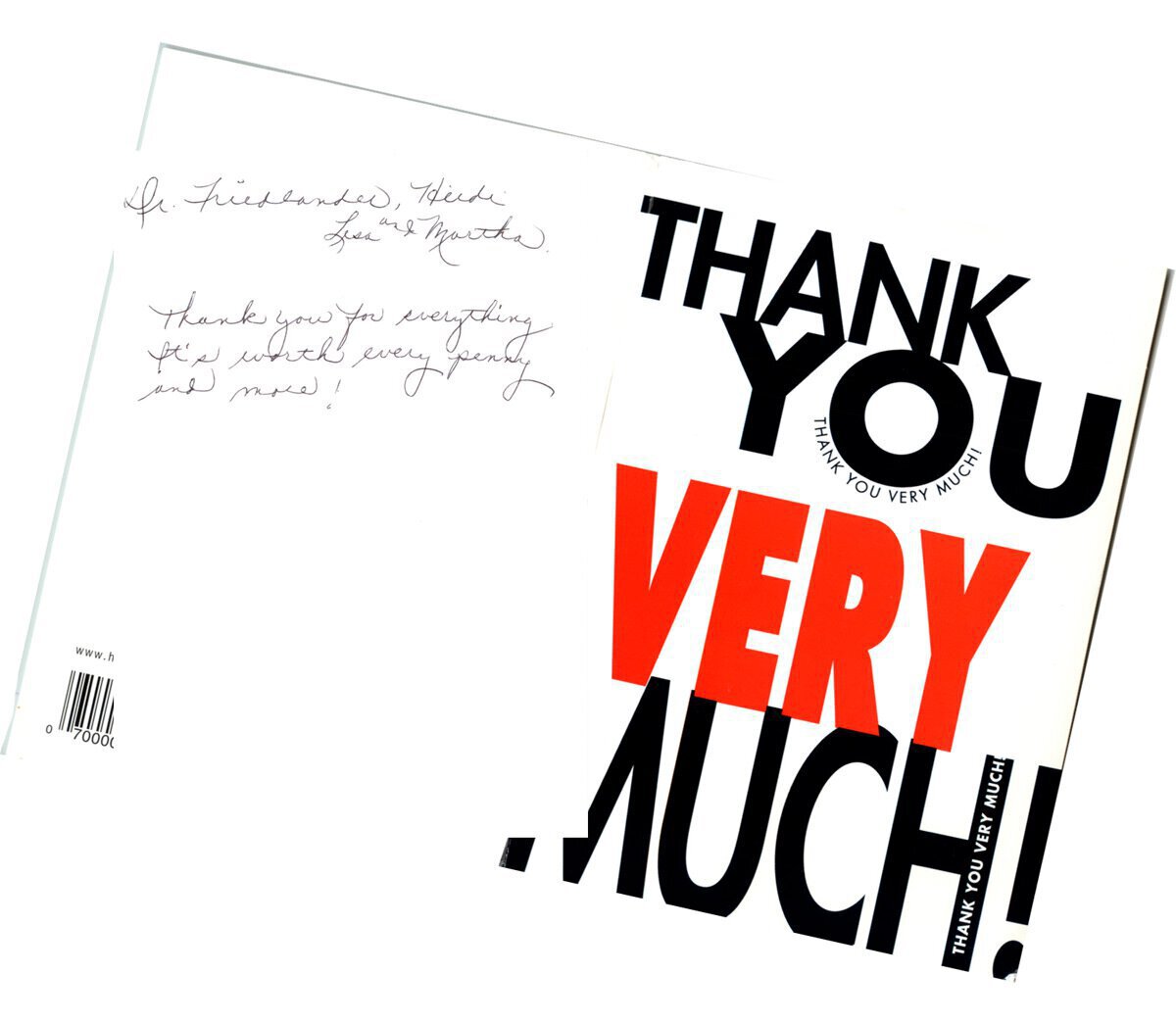 Hand written patient testimonial 8