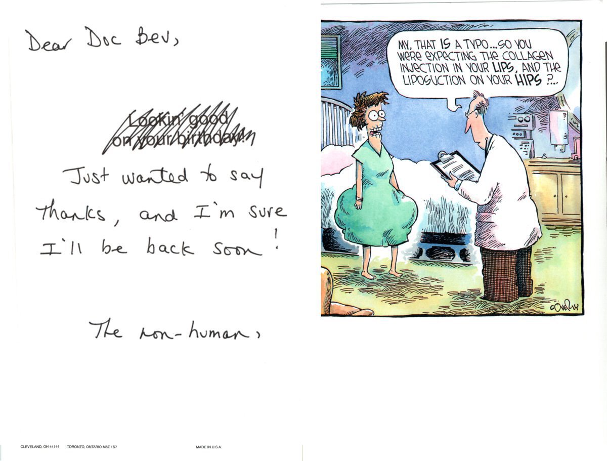 Hand written patient testimonial 9